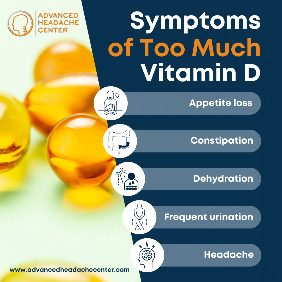 The Symptoms Of Too Much Vitamin D Advanced Headache Center